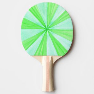 Weite geometrische Spokes Grün blaue Pingpongpadde Tischtennis Schläger