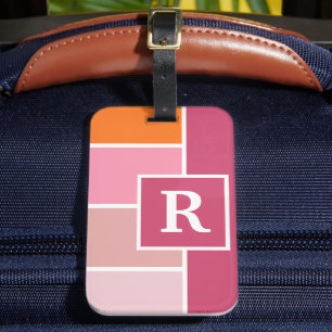 Weite Streifen mit Monogramm Gepäckanhänger