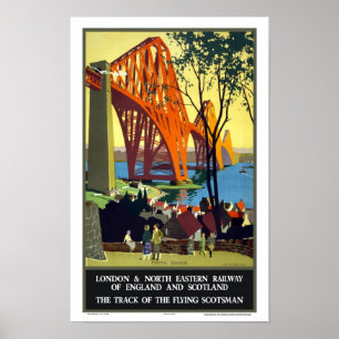 Weiter Brücke, Schottland-FliegenScotsman Poster