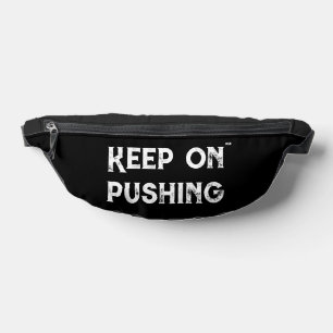 Weiter geht's Minimalistische Motivation Bauchtasche