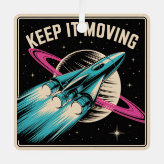 Weiter geht's ornament aus metall