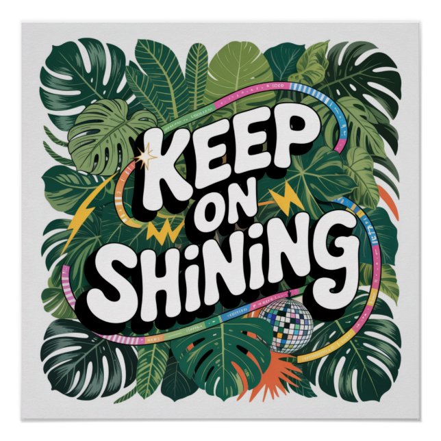 Weiter Glänzen Poster (Vorderseite)