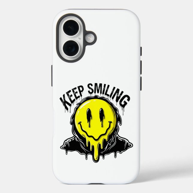 Weiter lächeln iPhone 16 hülle (Rückseite)