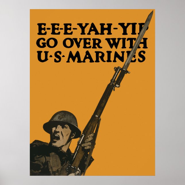 Weiter mit US-Marines — WWI Poster (Vorne)