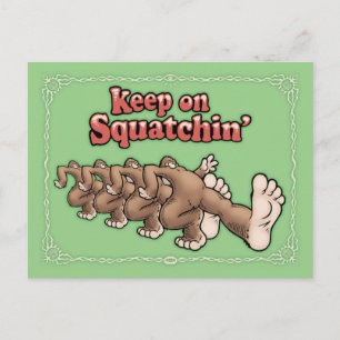 Weiter Sasquatchen Postkarte