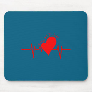 Weiter Ticken! Ekg Herzschlag Kuh Ventil Herz Pati Mousepad