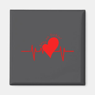 Weiter Ticken! Ekg Herzschlag Kuhventil Herz Pati Magnet