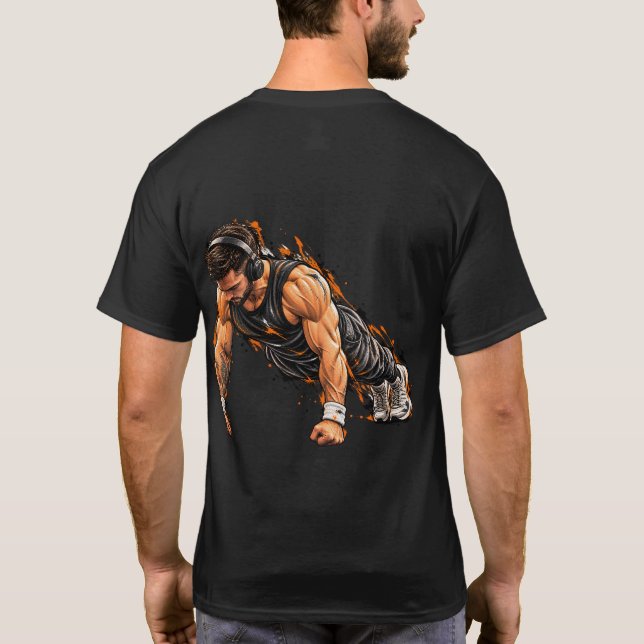 Weiter trainieren Arbeitsgestaltung  T-Shirt (Rückseite)