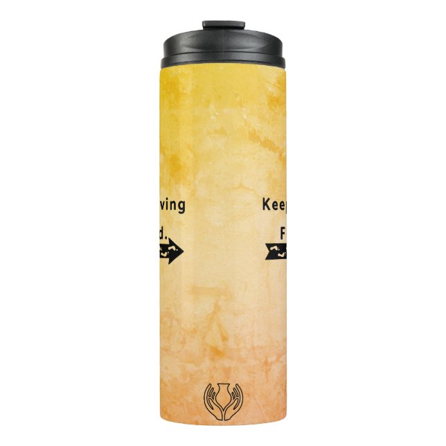 Weiter Vorwärts Thermosbecher (Vorderseite)