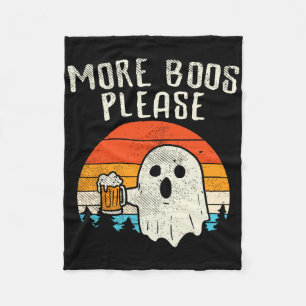 Weitere Boos Bitte Ghost Beer Retro Halloween Drin Fleecedecke