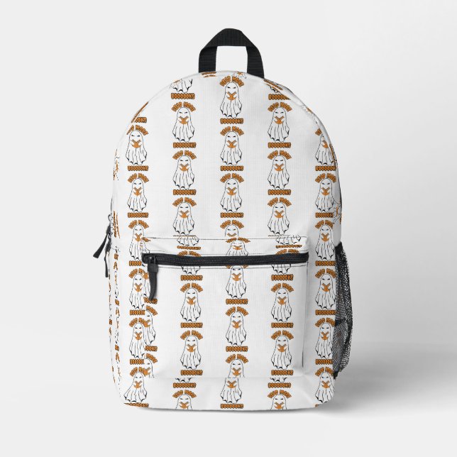 Weitere Bücher Halloween Ghost Orange Bedruckter Rucksack (Vorderseite)