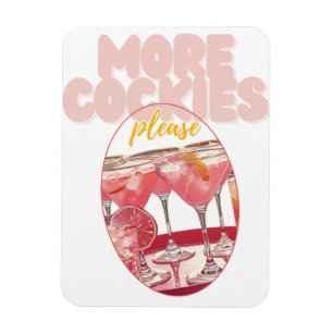 Weitere Cockies Bitte Rosa-Cocktail-Illustration Magnet