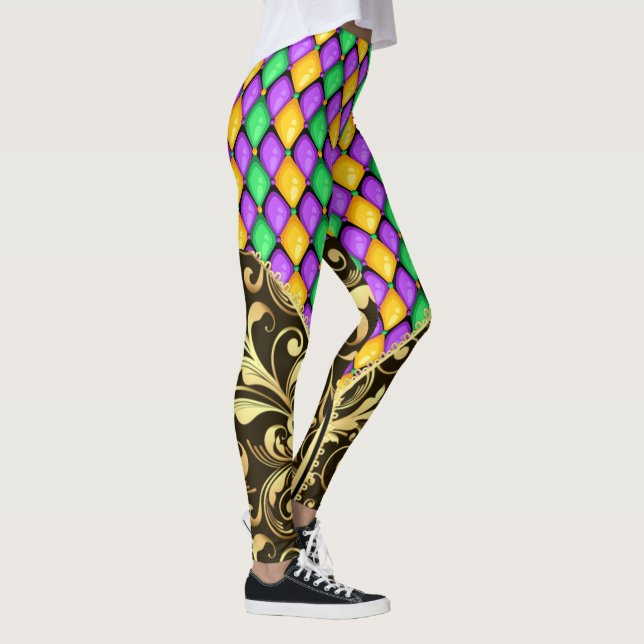 Weitere Mardi Gras Diamonds Pop Mode Leggings (Rechts)