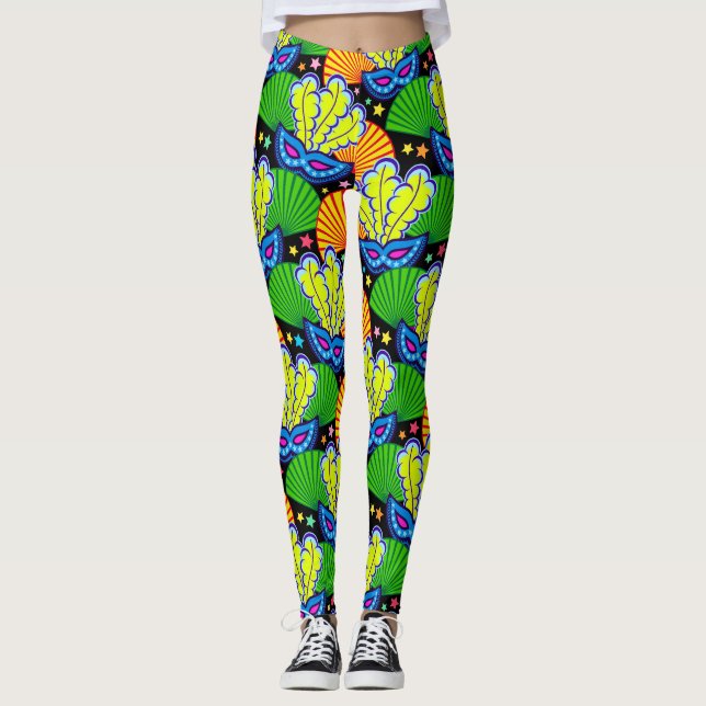 Weitere Mardi Gras Pop Fashion Leggings (Vorderseite)