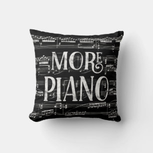 Weitere Piano-Chalkboard - Schwarz-weiße Musik Kissen