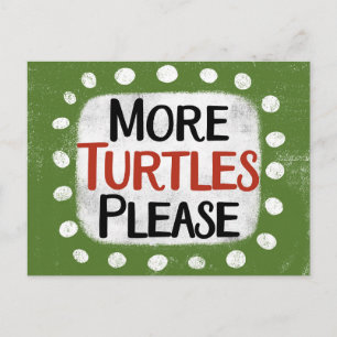 Weitere Schildkröten Bitte Postkarte