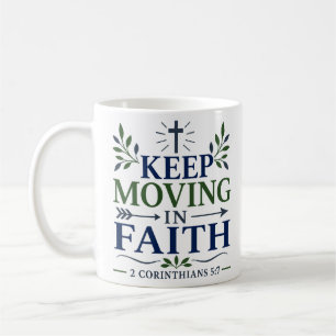 Weitergehen im Glauben Mächtiges christliches Zita Kaffeetasse