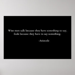 Weites Sprichwort Poster