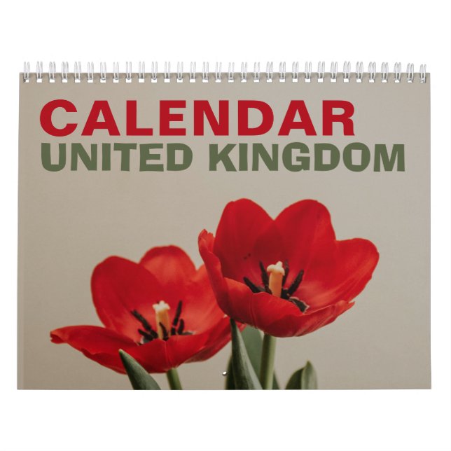 Weitwinkelkalender des Vereinigten Königreichs mit Kalender (Titelbild)