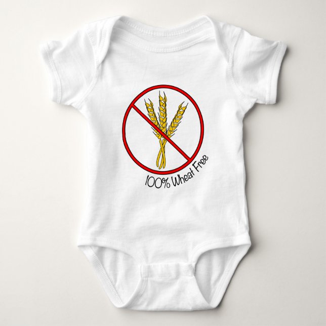 Weizen 100% geben frei baby strampler (Vorderseite)