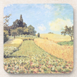Weizen-Feld Alfred Sisleys   Getränkeuntersetzer