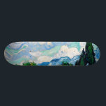 Weizen-Feld mit Zypressen durch Vincent van Gogh Skateboard<br><div class="desc">Weizen-Feld mit Zypressen durch Vincent van Gogh,  1889,  Öl auf Leinwand</div>