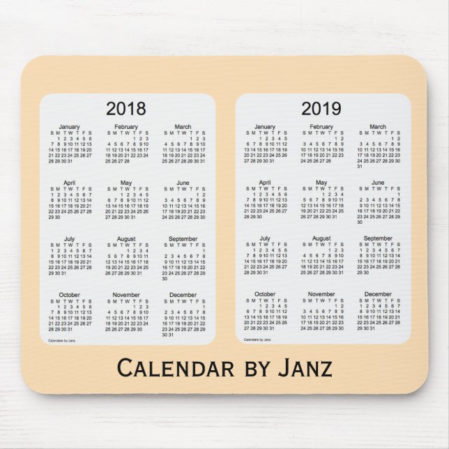 Weizen-Kalender 2018-2019 durch Janz Mousepad (Vorne)