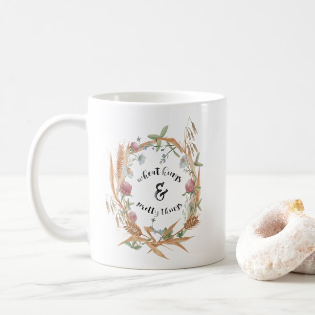 Weizen-Könige u. hübsche Sachen Kaffeetasse (Mit Donut)