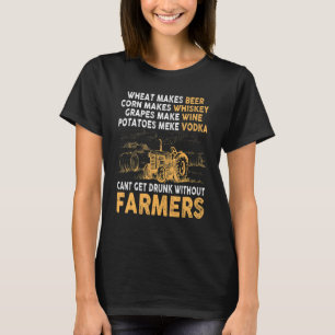 Weizen macht Biermais zum Whiskey ohne Bauer Nr. D T-Shirt