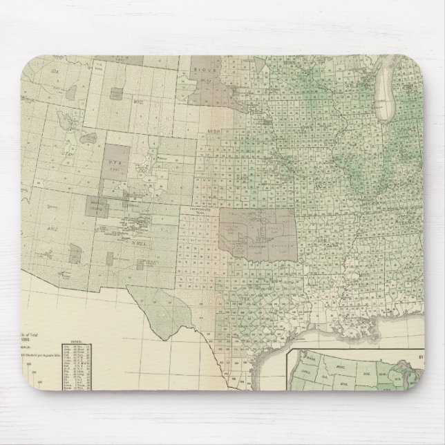 Weizen pro Leinen Mousepad (Vorne)