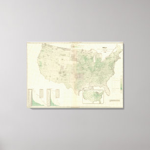 Weizen pro Quadrat-Meile Leinwanddruck