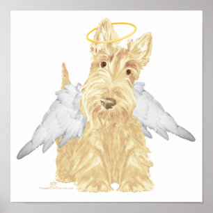 Weizen Scottie Engel Poster