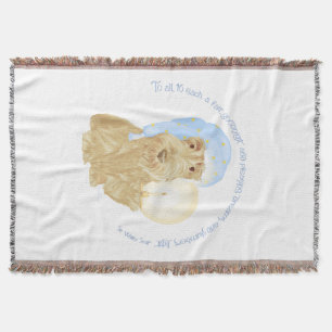 Weizen Scottie Gute Nacht Decke