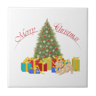 Weizen Scottish Terrier Weihnachten Fliese