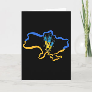 Weizen Ukraine Land Gelb Blau Flagge Symbol Uni Au Karte