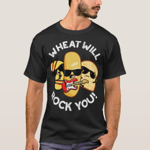 Weizen wird euch rocken Lustige Lebensmittel-Worts T-Shirt