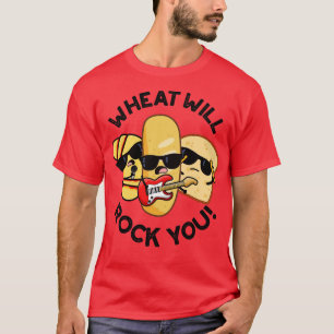 Weizen wird euch rocken Lustige Lebensmittel-Worts T-Shirt