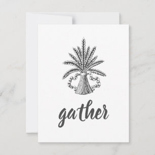 Weizenbündel Mitteilungskarte