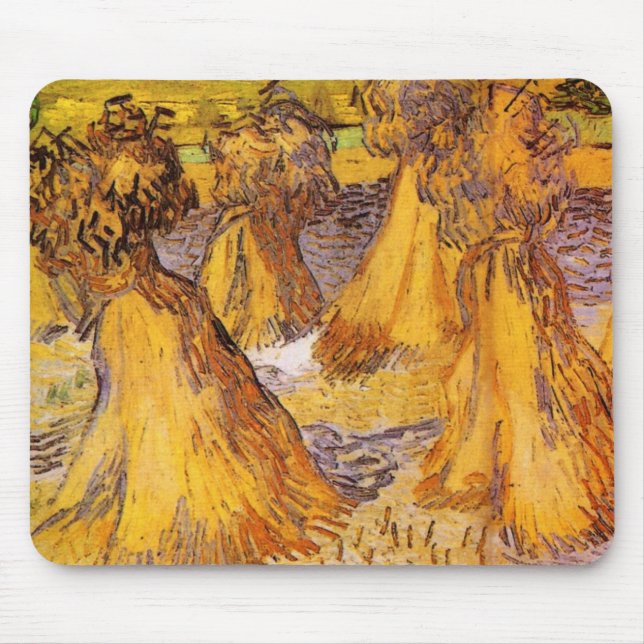 Weizenbündel von Vincent van Gogh Mousepad (Vorne)