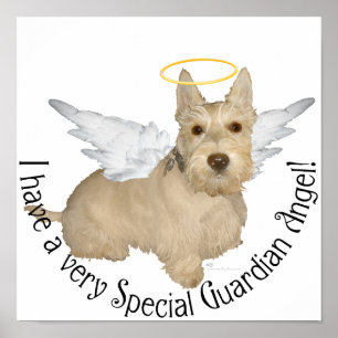 Weizenfarbene Scottish-Terrier-Engel Poster