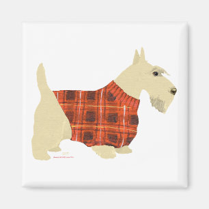 Weizenfarbener Scottish Terrier Pullover Magnet