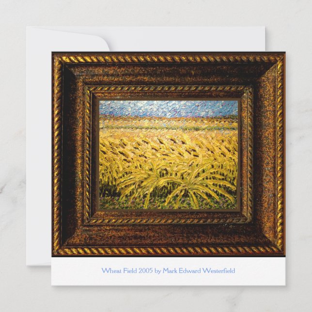 Weizenfeld 2005 Acrylmalerei Calming (Vorderseite)