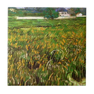 Weizenfeld in Auvers von Vincent van Gogh Fliese