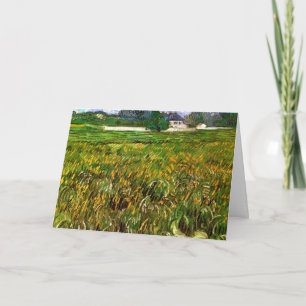Weizenfeld in Auvers von Vincent van Gogh Karte