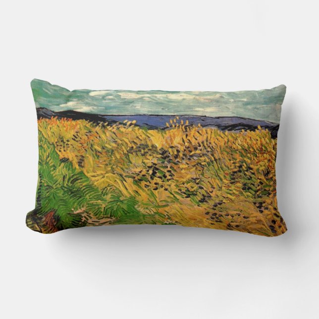 Weizenfeld mit Kornblumen von Van Gogh. Lendenkissen (Vorderseite)