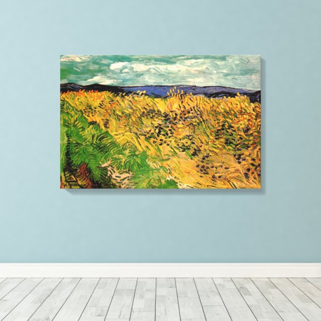 Weizenfeld mit Kornblumen von Vincent van Gogh Leinwanddruck (Insitu (Holzboden))