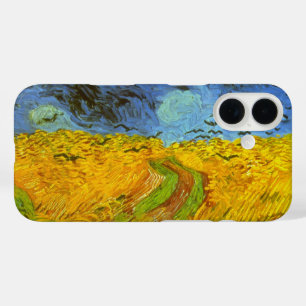 Weizenfeld mit Krähen von Vincent van Gogh iPhone 16 Hülle