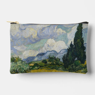 Weizenfeld mit Zypressen, Ölmalerei, Van Gogh Zubehörtasche