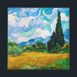 Weizenfeld mit Zypressen, Van Gogh Magnet<br><div class="desc">Vincent Willem van Gogh (30. März 1853 - 29. Juli 1890) war ein niederländischer postimpressionistischer Maler, der zu den bekanntesten und einflussreichsten Persönlichkeiten der Geschichte der Western-Kunst zählt. In knapp einem Jahrzehnt hat er etwa 2.100 Kunstwerke erschaffen, darunter etwa 860 Ölgemälde, von denen die meisten aus den letzten beiden stammen...</div>
