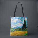 Weizenfeld mit Zypressen, Van Gogh Tasche<br><div class="desc">Vincent Willem van Gogh (30. März 1853 - 29. Juli 1890) war ein niederländischer postimpressionistischer Maler, der zu den berühmtesten und einflussreichsten Persönlichkeiten in der Geschichte der Western-Kunst zählt. In etwas mehr als einem Jahrzehnt schuf er etwa 2100 Kunstwerke, darunter etwa 860 Ölgemälde, die größtenteils aus den Jahre seines Lebens....</div>